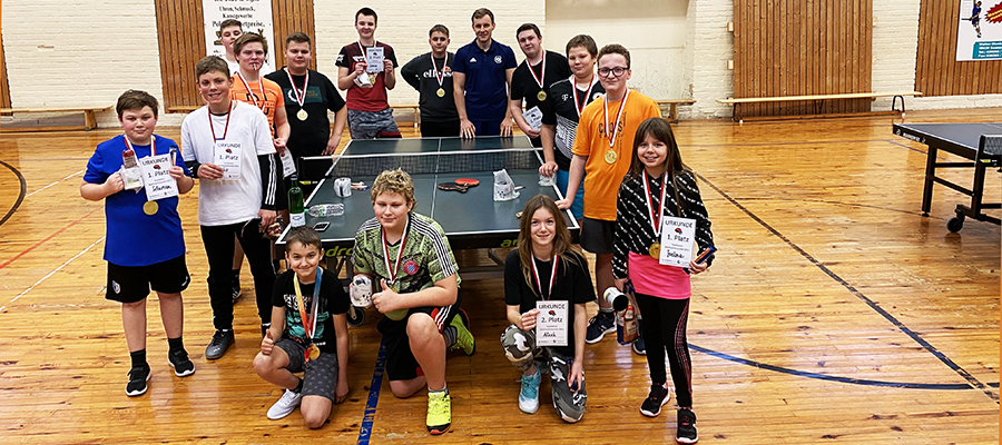 Tischtennis-Turnier aller Altersklassen in der Gemeinschaftsschule Egeln